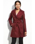 DKNY Single Breasted Trench Coat - Lyst