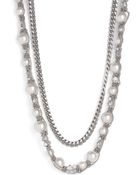 Givenchy Vanguard Faux Pearl & Chain Necklace - Lyst