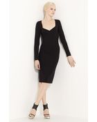 Michael Kors Stretch Wool Crepe Dress - Lyst
