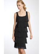 Patra Beaded Iridescent Chiffon Dress - Lyst