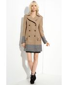 Rag & Bone Admiral Wool Coat -camel/grey - Lyst
