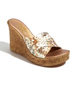 Callisto Zuma Wedge Sandal - Lyst