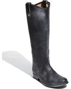 Frye 'Melissa Button' Leather Riding Boot - Lyst