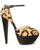 Giambattista Valli Leopard Platform Sandal - Lyst