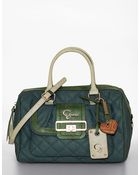 Guess Groovy Box Quilted Satchel - Lyst