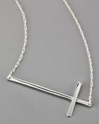 Jennifer Zeuner Diamond Cross Necklace - Lyst