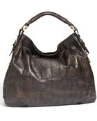 JPK Paris Vera Croc Embossed Hobo - Lyst