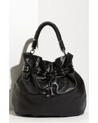 Michael Kors Tonne Leather Drawstring Hobo - Lyst