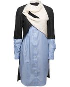 Peter Pilotto Ox Draped Shirt Dress - Lyst