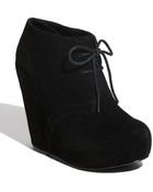 Steve Madden Annnie Wedge Bootie - Lyst
