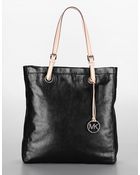 MICHAEL Michael Kors North/south Leather Tote - Lyst
