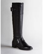 Nine West Port Leather Riding Boots - Lyst