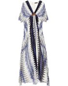 Antik Batik Flame Printed Silk-chiffon Gown - Lyst