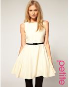 ASOS Collection Asos Petite Skater Dress with Belt - Lyst
