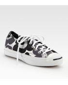 Converse Jack Purcell Helen Cotton Canvas Sneakers - Lyst