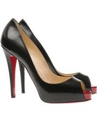 Christian Louboutin Very Prive Peep-toe Court Shoes - Lyst
