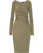 Donna Karan New York Draped Stretch-jersey Dress - Lyst
