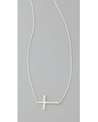 Jennifer Zeuner 1 Horizontal Cross Necklace - Lyst