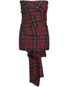 McQ by Alexander McQueen Tartan Corset Top - Lyst