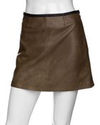 Veda Bowie A Line Leather Skirt - Lyst