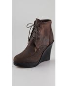 Rag & Bone Dolgan Wedge Booties - Lyst