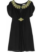 Alice By Temperley Mini Alma Embellished Silk Dress - Lyst