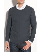 Burberry Brit Check Shoulder Crewneck Sweater - Lyst