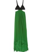 Sonia Rykiel Cutout Silk-satin and Crepe De Chine Dress - Lyst