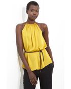 Elizabeth And James Heidi Silk Halter Top - Lyst