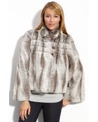 Kristen Blake Crop Faux Fur Jacket - Lyst