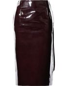 Maison Martin Margiela Patent-leather Pencil Skirt - Lyst
