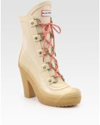 Hunter Gabby Lace-up Ankle Boots - Lyst