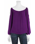 Scoop Open Shoulder Blouse - Lyst