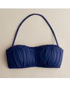 J.Crew Shirred Ruffle Bandeau Top - Lyst
