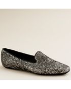 J.Crew Darby Glitter Loafers - Lyst