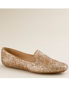 J.Crew Darby Glitter Loafers - Lyst