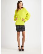 T By Alexander Wang Marled Draped-hem Skirt - Lyst