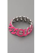 Marc By Marc Jacobs Turnlock Enamel Katie Bracelet - Lyst