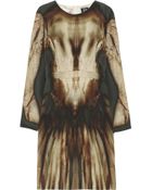 McQ by Alexander McQueen Phantom Print Silk Dress - Lyst