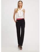 Prabal Gurung Silk Bow Blouse - Lyst