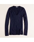 J.Crew Tissue Long-Sleeve V-Neck Tee - Lyst