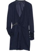 Clemens En August Wool and Silk-blend Wrap Dress - Lyst