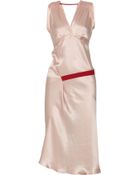 Clemens En August Polka-dot Silk-satin Dress - Lyst