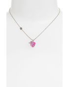 Juicy Couture Crown Icons Heart Locket Necklace in Pink (rose gold) | Lyst