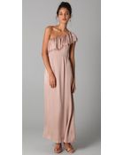 Rebecca Taylor Eyelash One Shoulder Gown - Lyst