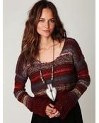 Free People Multi Stripe Pullover - Lyst