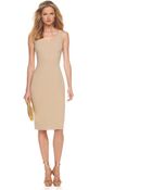 Michael Kors Stretch Crepe Sheath Dress - Lyst