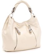 Michael Kors Tonne Hobo, Ecru - Lyst