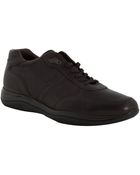 Prada Sport Brown Leather Seamed Sneakers - Lyst