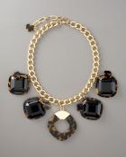 Tory Burch Resin-square Necklace - Lyst